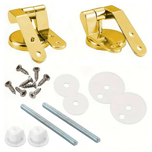 Gold Toilet For Seat Hinges Spare Universal Gold Replacement with Fittings