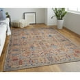 thumbnail image 5 of 9' X 12' Tan Pink And Blue Floral Power Loom Area Rug, 5 of 10