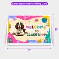 thumbnail image 5 of Welcome to English Springer Spaniel Classroom Teacher Dog Mom 7x5in Folded Greeting Card Springers Dog Lover Gifts Single Note Card with Envelope - 02015, 5 of 5