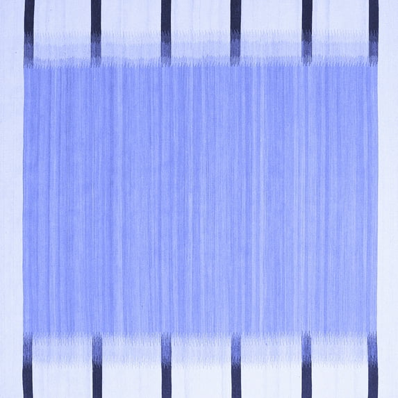 Ahgly Company Machine Washable Indoor Square Abstract Blue Contemporary Area Rugs, 3' Square