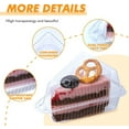 thumbnail image 6 of Scheam 100 Pcs Transparent Cake Slice Plastic Containers with Lids 5 Inches Hinged Lid Cheese cake Container, for Bakery and Cafe Take Out Packaging ., 6 of 7