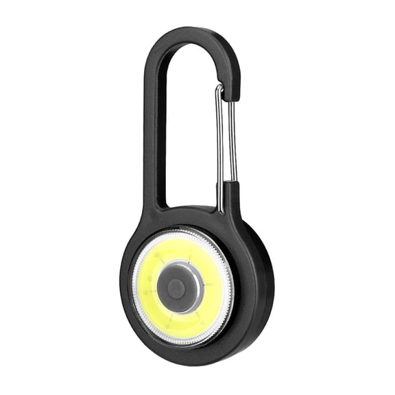 Black Mini Led Keychain Flashlight With Carabiner Clip 3 Modes Bright Beam For Camping Hiking Backpacking And Outdoor Night Walks