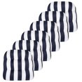thumbnail image 3 of Havana Striped Tufted Patio Seat Cushion Navy/White 6 Pack, 3 of 5