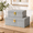 Light Grey, variant on Faux Shagreen Leather Decorative Storboxes Set Of 2 Light Grey