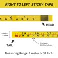 thumbnail image 3 of 2Pcs Steel lf-Adhesive Measuring Tape, Imperial & Metric Tape Measure Sticker Ruler, Left to Right and Stick on for Workbench, Woodworking, Saw Drafting, 100cm/39Inch, 3 of 4