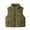 Army Green, variant on StSilkitty Boys Girls Vest Zip up Sleeveless Stand Collar Jackets Outerwear Winter Outdoor Warm Vest with Pockets