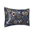 thumbnail image 2 of Bingfone Nautical Print Satin Pillowcase for Hair - Standard Size with Zipper Silky & Soft Pillow Covers,20x30 inches, 2 of 8
