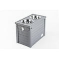 thumbnail image 1 of New Age Pet EcoFlex Piedmont Raised Diner For Dogs With Food Storage & 2 bowls Grey, 1 of 8