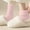 Pink, variant on 5 Pairs Classic Crew Socks Thick Knit Thermal Warm Sock for Winter Fall,Solid, White