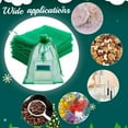 thumbnail image 6 of 100pcs Organza Bags 5x7 inch Jewelry Pouches Gift Bags Sheer Bag with Drawstring Green Mesh Bag Party Wedding Favor Gift Pouch, 6 of 9