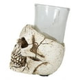 thumbnail image 5 of Set Of 4 Gothic Graveyard Macabre Grinning Evil Skull Shot Glass Holder Figurine, 5 of 9