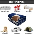 thumbnail image 6 of Sports Fleece Blanket Eat Sleep Football Navy Blue Lightweight Fuzzy Cozy Soft Warm Throw for Man Boy Teen, Air Conditioning, 6 of 7