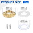 thumbnail image 2 of 2Sets Female Thread Hex Lock Nut 3/4inch (19mm) Stainless Steel 304 Single Hole Faucet Lock Nuts with Gasket, 2 of 6