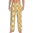 thumbnail image 2 of Goofa Rabbit Hunger Printed Soft Pajama Pants for Men, Wide Leg Comfy Casual Lounge Yoga Pants-X-Large, 2 of 9