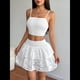 thumbnail image 4 of Conjunto de 2 Piezas de Falda y Camiseta Sin Mangas con Tirantes Finos para Mujer. Conjunto Ajustado. M, 4 of 10