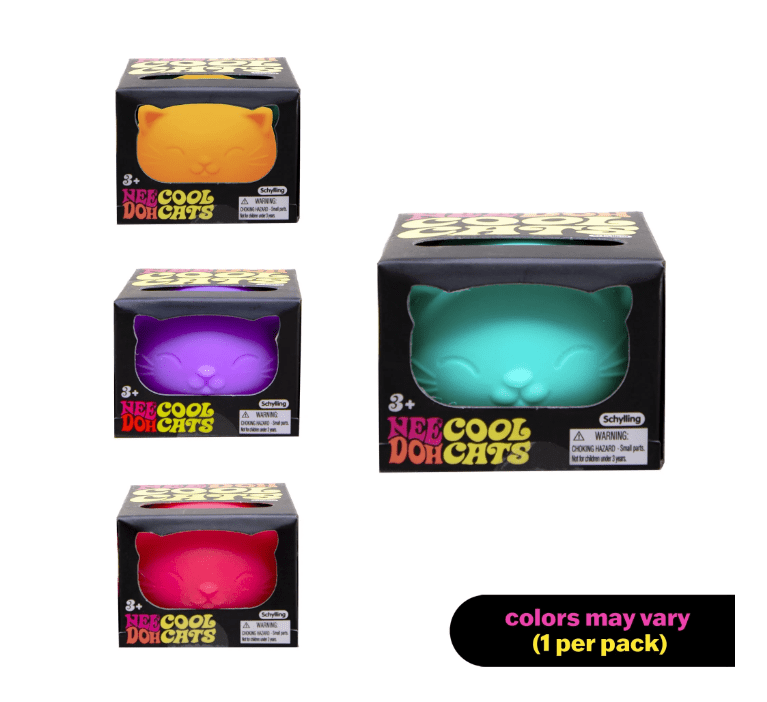 Nee doh Nice Cube, Nice Cream and Cool Cat, 1 of each random colors