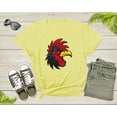 thumbnail image 7 of Cool Rooster Head Face Animal Bird Wildlife for Men Women T-Shirt Chicken Lover Gift T Shirt for Boys Girls Cute Cock Bird Tshirt, 7 of 7