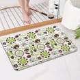 thumbnail image 4 of Green Football Monogram Pattern Bathroom Rugs Mat,Non Slip Microfiber Bathroom Rug,Rubber Backing,Soft Bathroom Mats for Bathroom Floor,Tub and Shower,17x27in(43x68cm), 4 of 4
