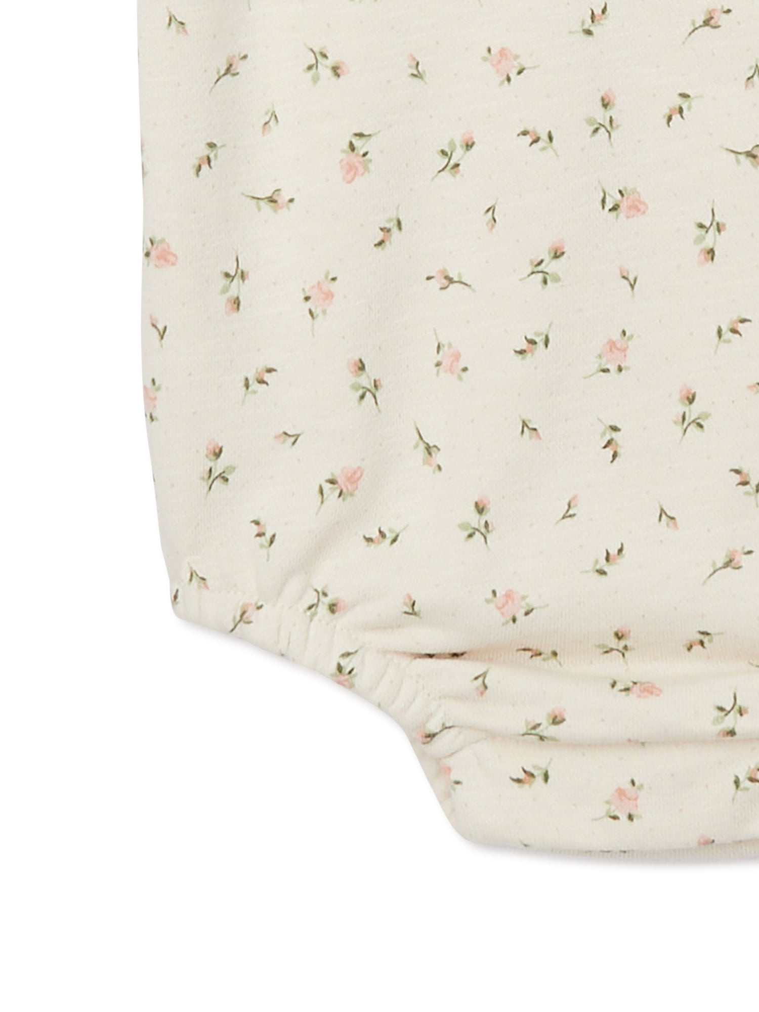 easy-peasy Baby Short Sleeve French Terry Print Bodysuit, Sizes 0-24 Months