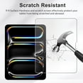 thumbnail image 2 of 2 Pack Screen Protector for iPad Pro 13" 2024 M4 7th Generation, Tempered Glass Anti-Scratch Case Friendly, Compatible with Face ID & Apple Pencil for iPad Pro 13" 2024,Clear, 2 of 6