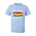 thumbnail image 2 of Wild Bobby Respect Our Queens Black Pride Men's Graphic T-Shirt, Light Blue, 4X-Large, 2 of 5
