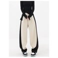 thumbnail image 1 of Pantalones para mujer, con paneles, combinables, estilo urbano, modernos, retro, drapeados, cintura elástica, elegantes, para estudiantes, para tiempo libre, con estilo, deportivos., 1 of 6