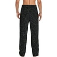 thumbnail image 3 of Bingfone Black Glitter Mens All Over Print Sleep Pajama Pants-Xx-Large, 3 of 9