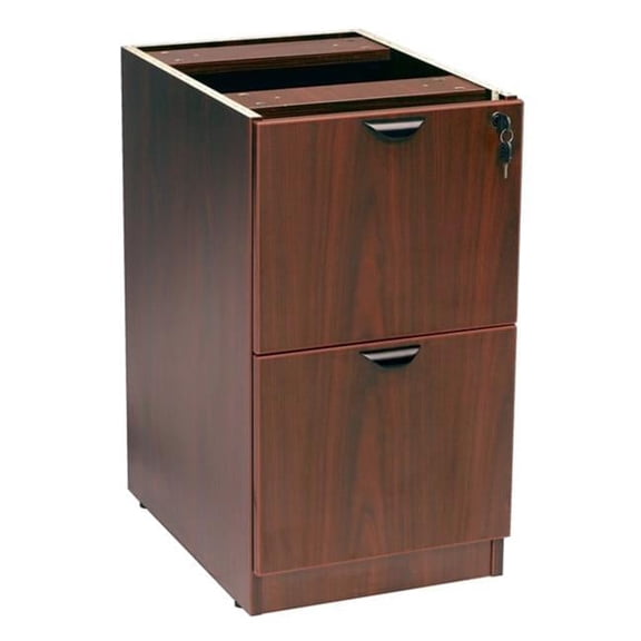 Full Pedestal File-File- Mahogany