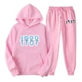 thumbnail image 2 of Sudadera con capucha y pantalones deportivos para hombre y mujer, con estampado de álbum Midnight Swift, de Taylor The Eras Tour, conjunto de 2 piezas, 2 of 4