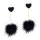 thumbnail image 1 of Linda Bola Amor Corazón Gota Cuelga Cadena Pendientes Elegante Dama Joyería Sunnimix Pendientes de bola, 1 of 6