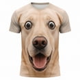 thumbnail image 5 of TGPMGRZ Cartoon T Shirt for Kids Back to School Short Sleeve Funny 3D Animal Tops Halloween Party #A09 Khaki 14-15 Years, 5 of 6