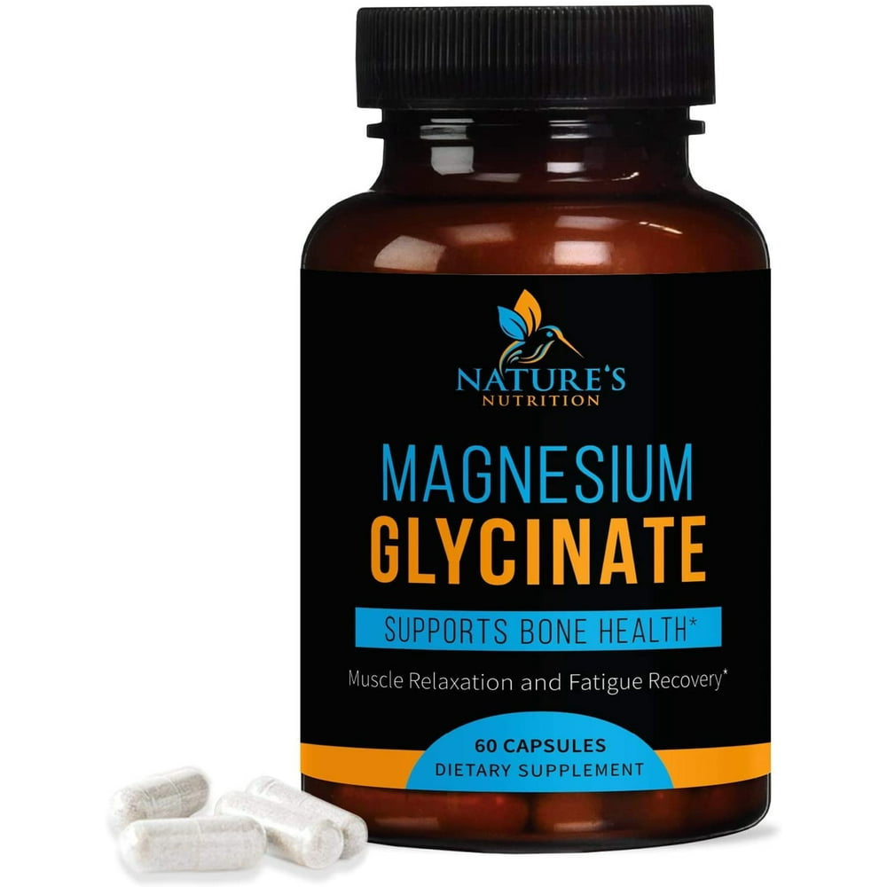 Nature's Nutrition Magnesium Glycinate High Absorption ...