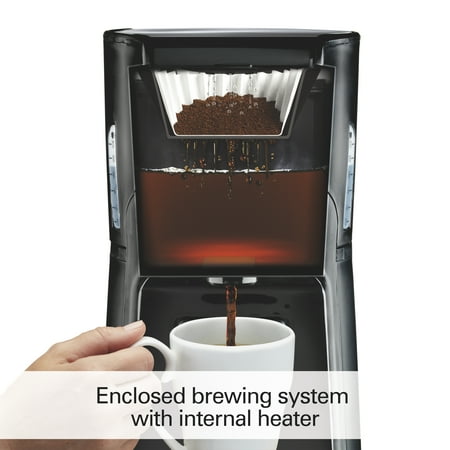 Hamilton Beach 48463 Black/Steel BrewStation Summit 12 Cup Coffeemaker