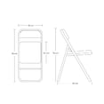 thumbnail image 2 of Sillas Plegables Ilios Inova Paquete de 6 Piezas Color Blanco, 2 of 5