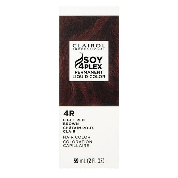 Clairol Professional Permanent 4R/45R Light Red Brown 2oz (Pack of 3)