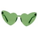 thumbnail image 5 of Gafas de sol Macarena en forma de corazón antideslumbrantes verde, 5 of 7