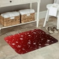 thumbnail image 6 of Bath Mat Snowflake Red Christmas Winter Bathroom Rug Non Slip for Shower Soft Memory Foam 15.7 x 23.6 Inch Small Carpet Floor Runner Washable, 6 of 6
