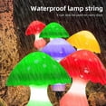 thumbnail image 1 of Solar Mushroom String Lights for Outside 6 Pack 6 LED Solar Pathway Lights Outdoor Waterproof for Fence Patio Yard Decorative with 8 Lighting Modes, 1 of 5