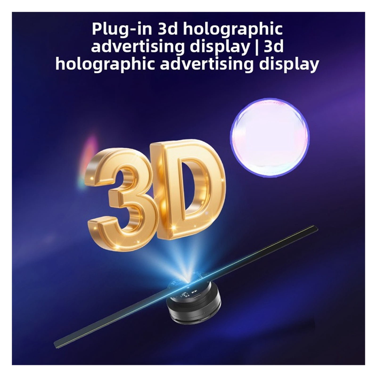 WiFi Holographic Projector 42cm 224LED, LED Chips, 3D Advertising Image Download, Hologram Reader
