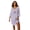 Soft Iris Island Time, variant on Women's Plus Size Body Three-Quarter Sleeve Sleepshirt