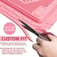 thumbnail image 3 of CAR GRAND Heavy Duty Rubber Floor Mats Pink 4-Piece Car Mat Set - Universal Waterproof for SUV Truck, Durable All-Weather Mats，Car Women,Girly(All Pink), 3 of 7