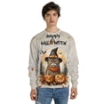 thumbnail image 4 of Happy Halloween Exotic Shorthair Witches Hat Pumpkin Carving All Over Print 3D Sweatshirt Unisex Merch Cat Lover Kitten Owner Gifts - 02019, 4 of 6