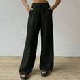 thumbnail image 2 of Lounge Pants Women Wide Leg Pants Women's Long Pants Wide Leg Workwear Casual And Business Pants With Pockets, 2 of 5
