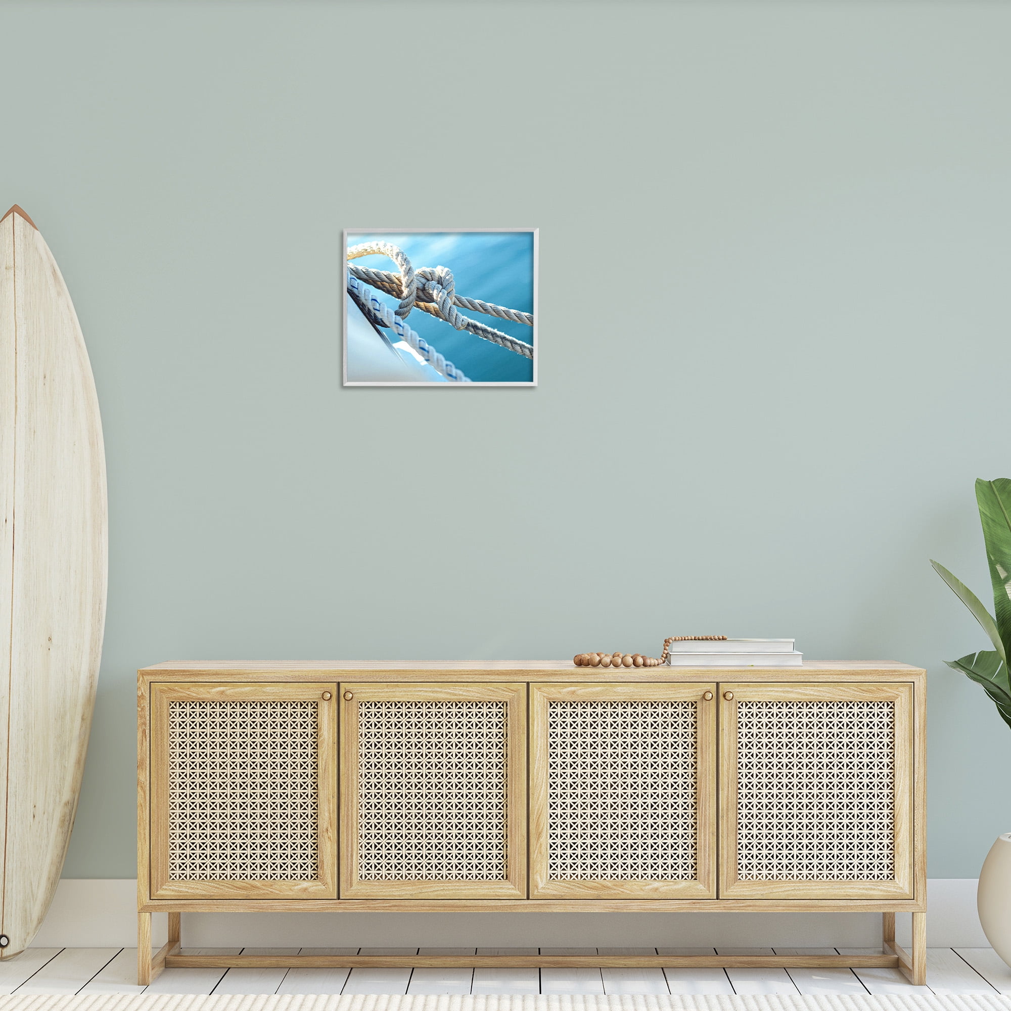 Stupell Industries Nautical Boating Knot Transportation Photography White Framed Art Print Wall Art, 20 x 16