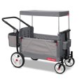 thumbnail image 1 of Radio Flyer Odyssey Stroller Wagon, Baby Child Stroller Wagon with Canopy and Bag, Grey, 1 of 11