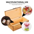 thumbnail image 4 of CIMAXIC 1pc Wooden Tea Box Tea Storage Box Tea Packaging Box Creative Tea Container,6.69"X3.94"X2.76", 4 of 5
