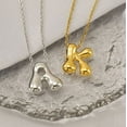thumbnail image 2 of PAMTIER A to Z Bubble Letter Necklace for Women Chunky Gold Balloon Initial Pendant Necklaces Cute Trendy Alphabet Charm Jewelry Letters K, 2 of 3