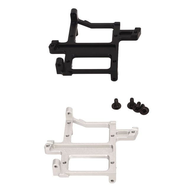 Soporte de servo para caja de cambios de coche RC, aleación de aluminio, soporte de servo para vehículo todoterreno RC, repuesto plateado
