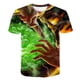 thumbnail image 1 of Anime Cartoon Totoro Teenager Men's and Women's T-Shirts Casual Print Hip Hop Harajuku Personality Round Neck Short Sleeve Top3T Gong Bohan LED, 1 of 2