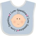 thumbnail image 3 of Inktastic I Love Grandma Baby Shower Boys or Girls Baby Bib, 3 of 4